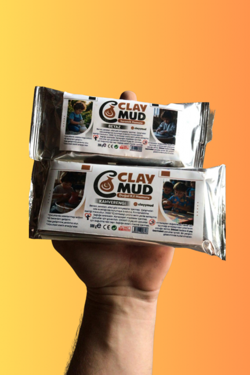 KAHVERENGİ DOĞAL KİL HAMURU (250 G)