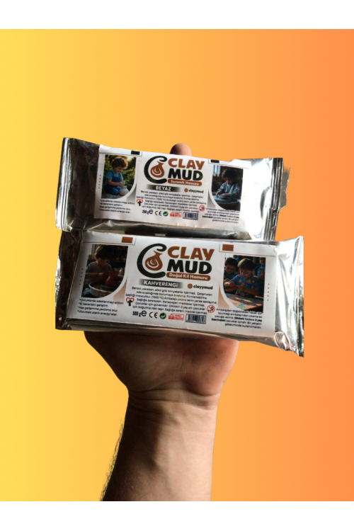 KAHVERENGİ DOĞAL KİL HAMURU (250 G)